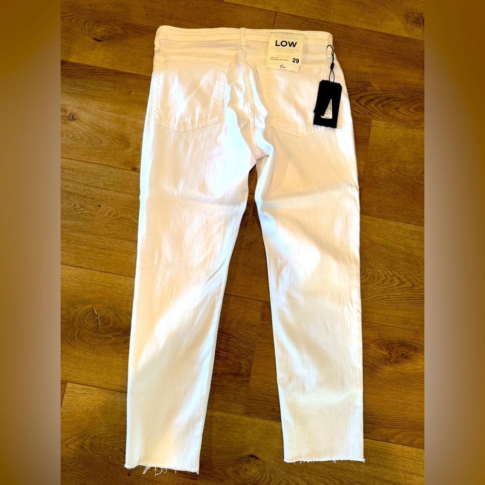 Rag & Bone White Boyfriend Jeans Relaxed Fit